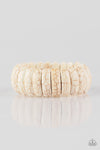 Paparazzi Accessories - Naturally Nomad - White Bracelet