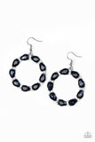 Paparazzi Accessories  - Ring Around The Rhinestones - Blue Earring