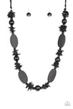 Paparazzi Accessories - Carefree Cococay - Black Necklace