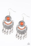 Paparazzi Accessories - Mantra to Mantra - Orange Earring