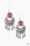 Paparazzi Accessories - Mantra to Mantra - Red Earring