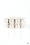 Paparazzi Accessories - Romance Remix - White Bracelet