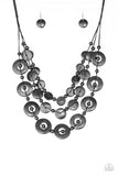 Paparazzi Accessories - Catalina Coastin - Black Necklace