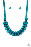 Paparazzi Accessories - Caribbean Cover Girl - Blue Necklace