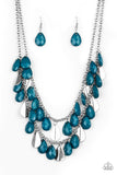 Life of the FIESTA - Blue Necklace  - Paparazzi Accessories