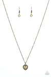 Paparazzi Accessories - Fierce Flirt - Brass Necklace