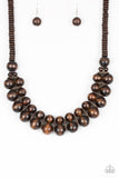 Paparazzi Accessories - Caribbean Cover Girl - Brown Necklace