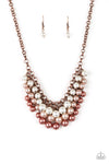 Paparazzi Accessories  - Run For The HEELS! - Copper Pearl Necklace