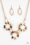 Modern Mechanics - Gold Necklace  - Paparazzi Accessories