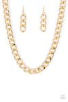 Paparazzi Accessories - Heavyweight Champion - Gold Necklace