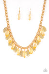 Paparazzi Accessories - Fringe Fabulous - Gold Necklace