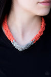 Paparazzi Accessories - Brazilian Brilliance - Orange Necklace