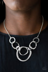 Paparazzi Accessories  - Progressively Vogue - Silver Necklace