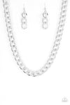 Paparazzi Accessories - Heavyweight Champion - Silver Necklace