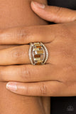 Paparazzi Accessories - Treasure Chest Charm - Brown Ring