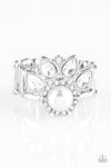 Paparazzi Accessories - Crown Coronation - White Ring