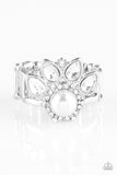 Paparazzi Accessories - Crown Coronation - White Ring