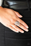 Paparazzi Accessories  - Make Waves - White Ring