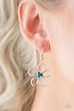 Paparazzi Accessories - Hoppin' Hibiscus & Hibiscus Hipster - Blue Rhinestone - Necklace & Bracelet (Sold as set)