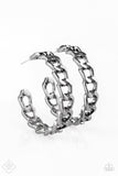 Paparazzi Accessories - Breaking Chains - Gunmetal Earring