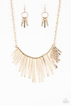 Paparazzi Accessories - Welcome To The Pack - Gold Necklace