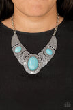 Paparazzi Accessories  - Leave Your LANDMARK - Blue Necklace