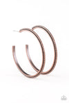 Paparazzi Accessories - Girl Gang - Copper Earring