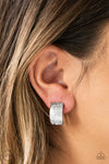 Paparazzi Accessories - Cirque Du Couture - Silver Clip-On Earring