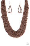 Paparazzi Accessories - Mesmerizingly Mesopotamia - Copper Necklace