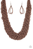 Paparazzi Accessories - Mesmerizingly Mesopotamia - Copper Necklace