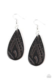 Paparazzi Accessories - Get In The Groove - Black Earing