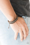 Paparazzi Accessories - Racer Edge - Brown Urban Bracelet