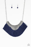 Paparazzi Accessories - My PHARAOH Lady - Blue Necklace