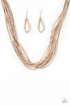 Paparazzi Accessories  - Wide Open Spaces - Brown Necklace