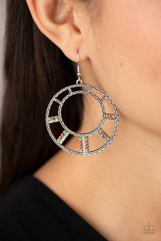 Paparazzi Accessories - Fleek Fortress - Multi Earring