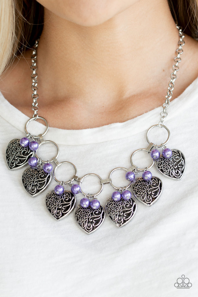 Happy-GLOW-Lucky - Purple Necklace - Paparazzi Accessories – Bedazzle Me  Pretty Mobile Fashion Boutique