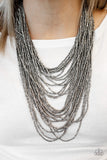 Paparazzi Accessories - Dauntless Dazzle - Black Necklace