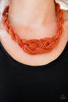 Paparazzi Accessories - A Standing Ovation - Orange Necklace