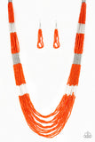 Paparazzi Accessories - Let It BEAD - Orange Necklace