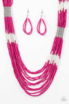 Paparazzi Accessories - Let It BEAD - Pink Necklace