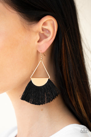 Paparazzi Accessories - Modern Mayan - Black Earring