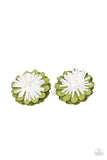 Paparazzi Accessories - Blooming Bliss - Green Hair Clip