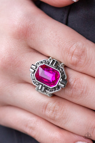Paparazzi Accessories - Outta My Way! - Pink Ring