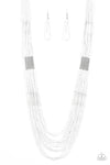 Paparazzi Accessories  - Let It BEAD - White Necklace