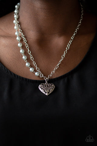 Paparazzi Accessories - Forever In My Heart - Silver Necklace