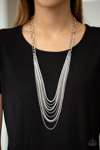 Paparazzi Accessories - Rebel Rainbow - White Necklace