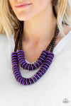 Paparazzi Accessories - Dominican Disco - Purple Necklace