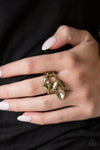 Paparazzi Accessories - Flawless Foliage - Brass Ring