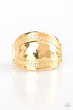 Sunset Groove Gold Ring - Paparazzi Accessories