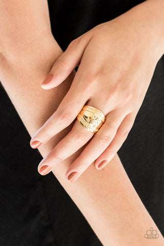 Sunset Groove Gold Ring - Paparazzi Accessories
